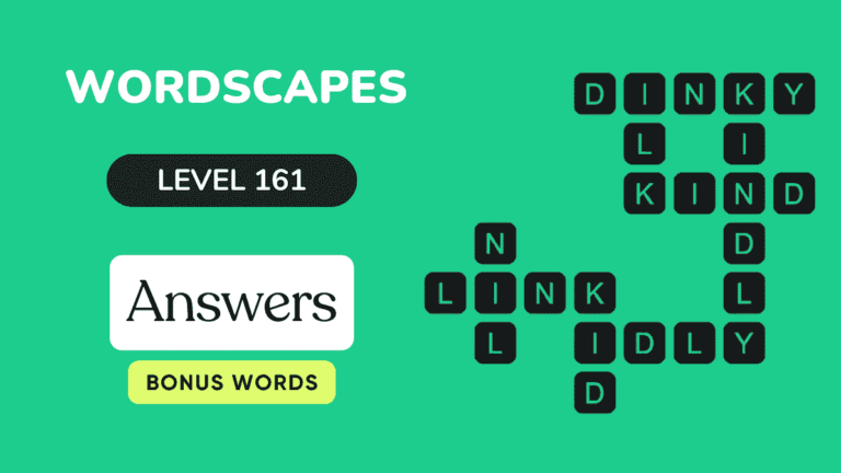 Wordscapes level 161 answers