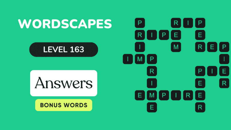 Wordscapes level 163 answers