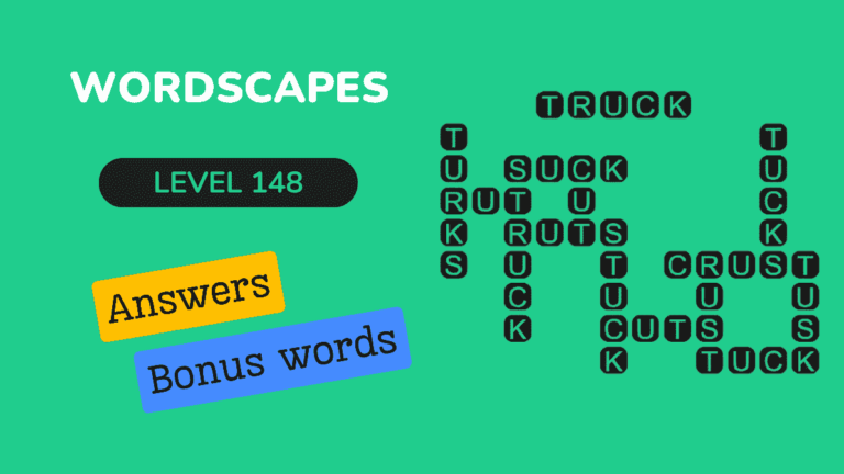 Wordscapes level 148 answers