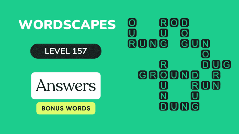 Wordscapes level 157 answers