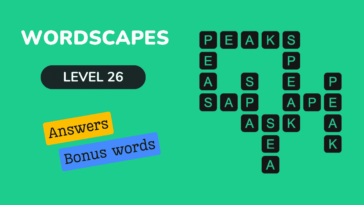 level 26 wordscapes