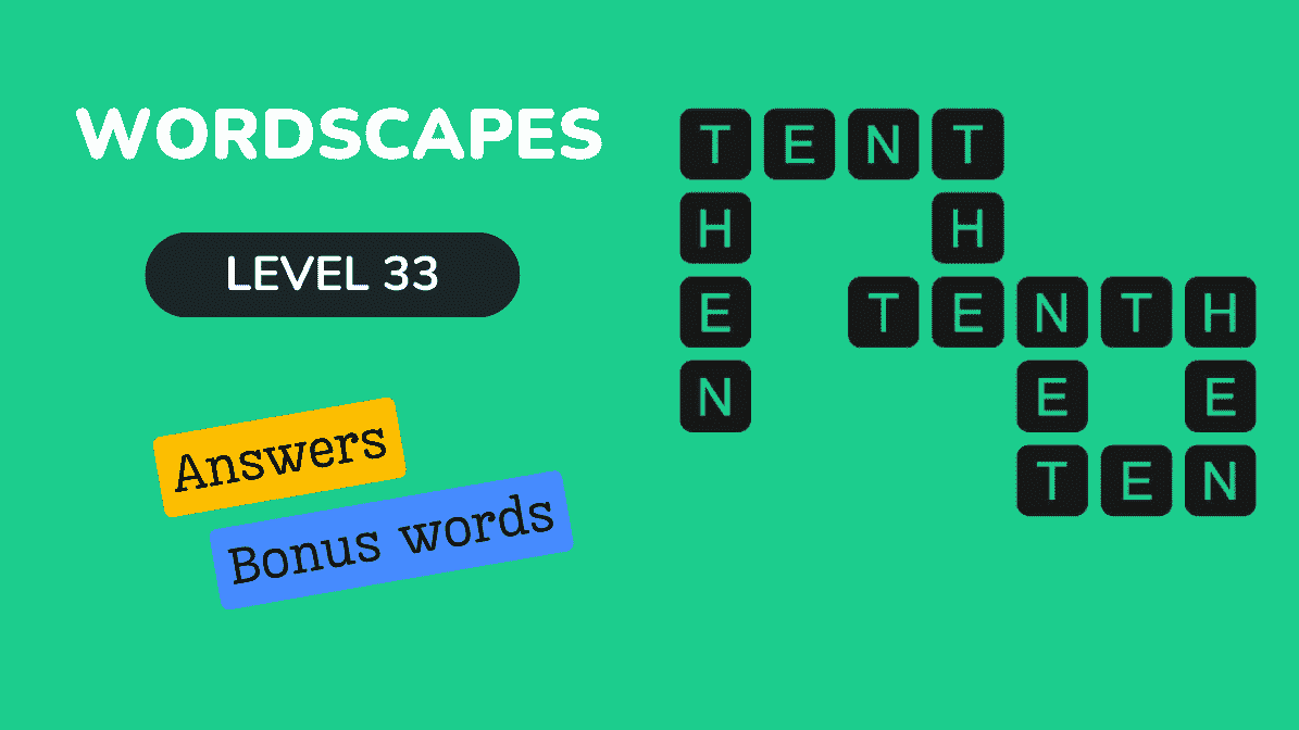 wordscapes level 33