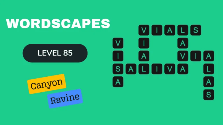 Wordscapes level 85 answers