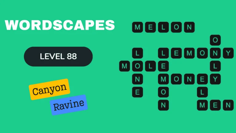 Wordscapes level 88 answers